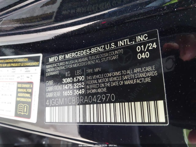 4JGGM1CB0RA042970 Mercedes-Benz Eqe 350 Suv 4matic