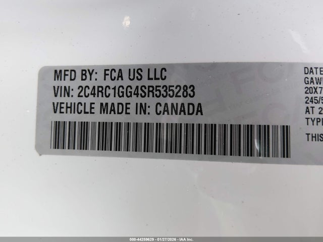 Chrysler Pacifica Limited 2025 2C4RC1GG4SR535283 Image 9