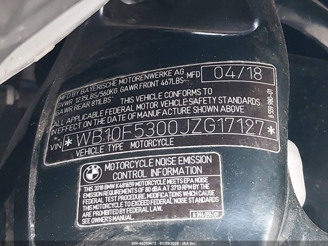 2018 BMW K1600 WB10F5300JZG17127 Photo 9