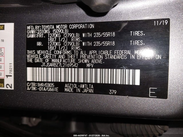 JTJSARBZ7L2169542 Lexus Nx 300 F Sport