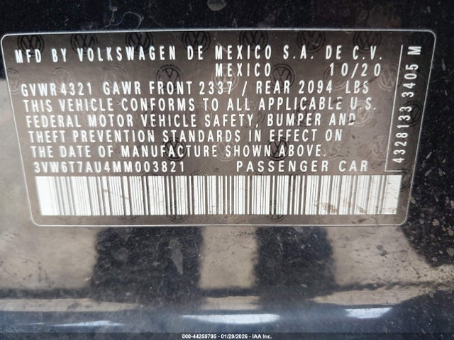 3VW6T7AU4MM003821 Volkswagen Golf GTI