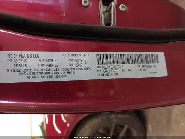 Dodge Charger Se Awd 2017 2C3CDXFG5HH637315 Image 9