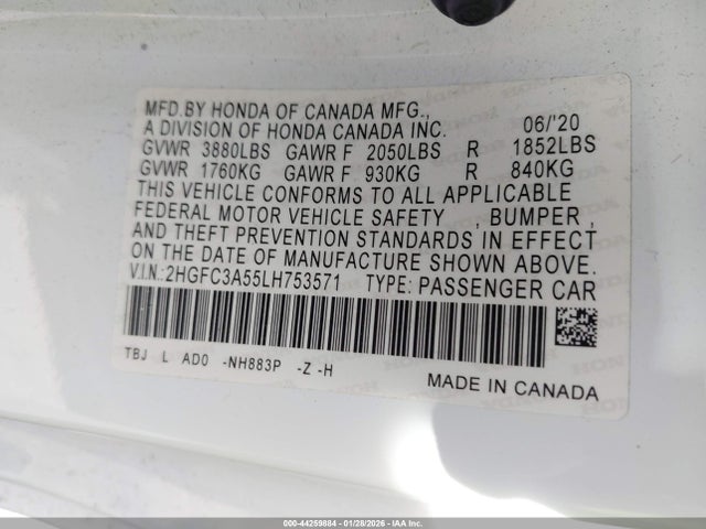 2020 HONDA CIVIC SI 2HGFC3A55LH753571 Photo 8