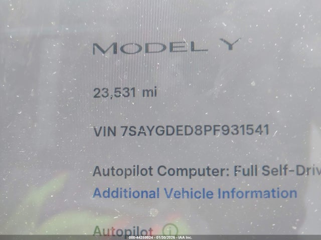 2023 TESLA MODEL Y 7SAYGDED8PF931541 Photo 6