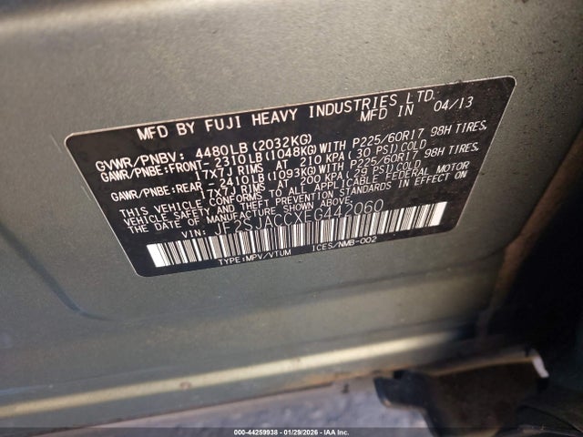 JF2SJACCXEG442060 Subaru Forester 2.5i Premium