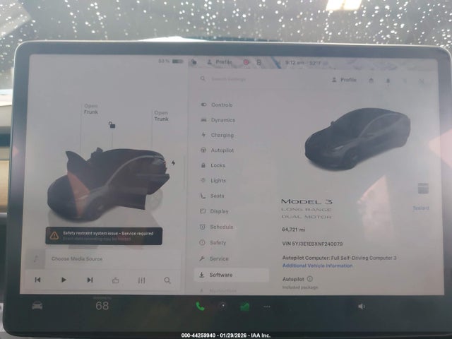 2022 TESLA MODEL 3 5YJ3E1EBXNF240079 Photo 6