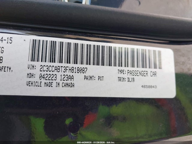 2C3CCABT3FH818087 Chrysler 300 300s