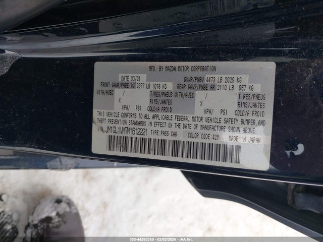 2021 MAZDA MAZDA6 JM1GL1VM7M1612221 Photo 8