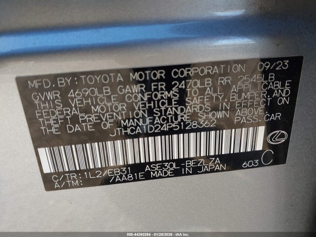 2023 LEXUS IS 300 JTHCA1D24P5128362 Photo 8