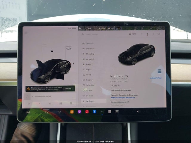 2019 TESLA MODEL 3 5YJ3E1EB0KF196993 Photo 6