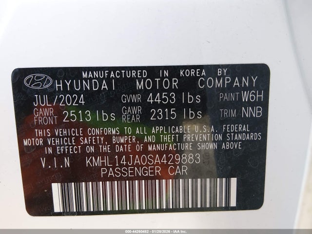 KMHL14JA0SA429883 Hyundai Sonata Sel Convenience