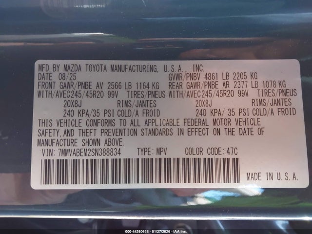 2025 MAZDA CX-50 7MMVABEM2SN388834 Photo 8