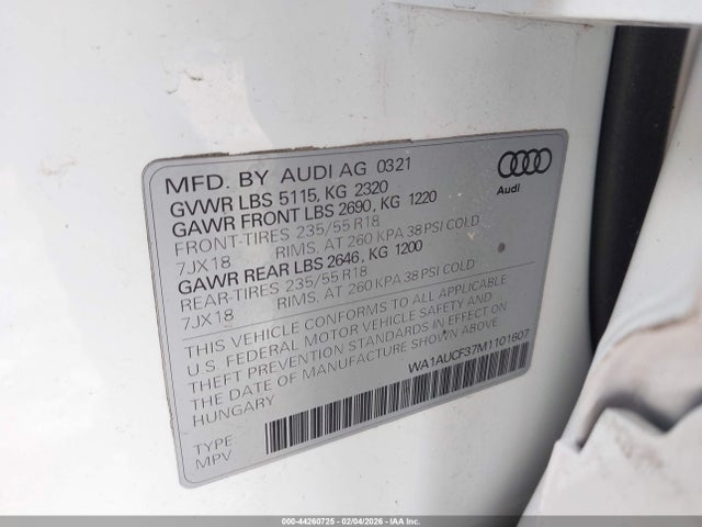 2021 AUDI Q3 WA1AUCF37M1101607 Photo 8
