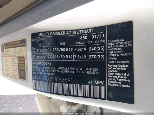 2011 MERCEDES-BENZ GLK 350 WDCGG5GB6BF628931 Photo 8