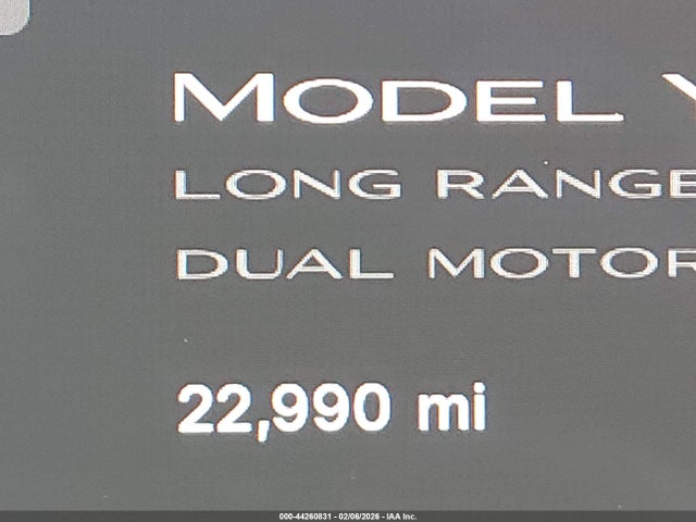 44260831 :رقم المزاد ، 7SAYGDEE2SF304951 vin ، 2025 Tesla Model Y Long Range Dual Motor All-wheel Drive مزاد بيع