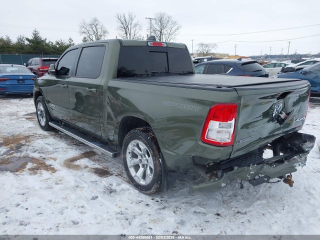 44260861 :رقم المزاد ، 1C6SRFFT3MN777565 vin ، 2021 Ram 1500 Big Horn  4x4 5'7 Box مزاد بيع