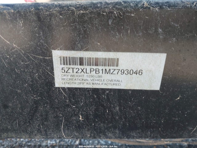 5ZT2XLPB1MZ793046 Forest River 29ft