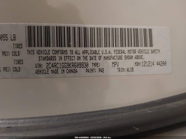 2019 CHRYSLER PACIFICA 2C4RC1GG9KR609930 Photo 8