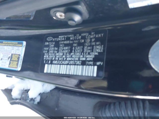 KM8JUCAG8FU957382 Hyundai TUCSON SE