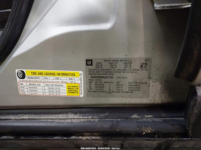 1GKKVSKD8HJ297289 GMC Acadia Limited