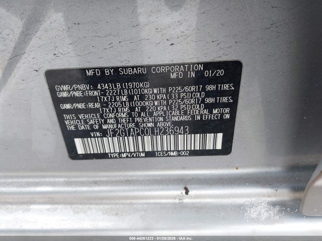 2020 SUBARU CROSSTREK JF2GTAPC0LH236943 Photo 8