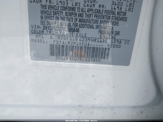 2019 NISSAN KICKS 3N1CP5CU7KL505840 Photo 8