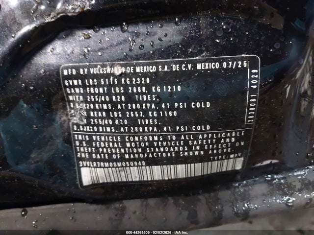2025 VOLKSWAGEN TIGUAN 3VVLR7RM0SM050948 Photo 8