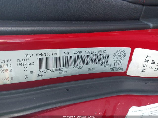 Dodge Durango R/t 2018 1C4SDJCT3JC340932 Image 25