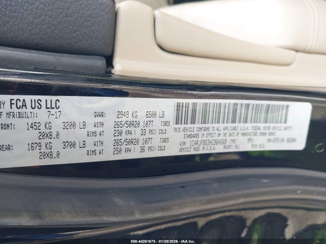 1C4RJFBG3HC964569 Jeep Grand Cherokee Limited 4x4