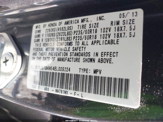 Продаж на аукціоні авто 2014 Acura Rdx, vin: 5J8TB4H54EL005224, номер лоту: 44261677