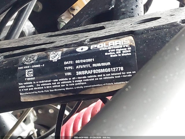 3NSRAF926MG612778 Polaris Rzr Pro Xp Sport Rockford Fosgate Le