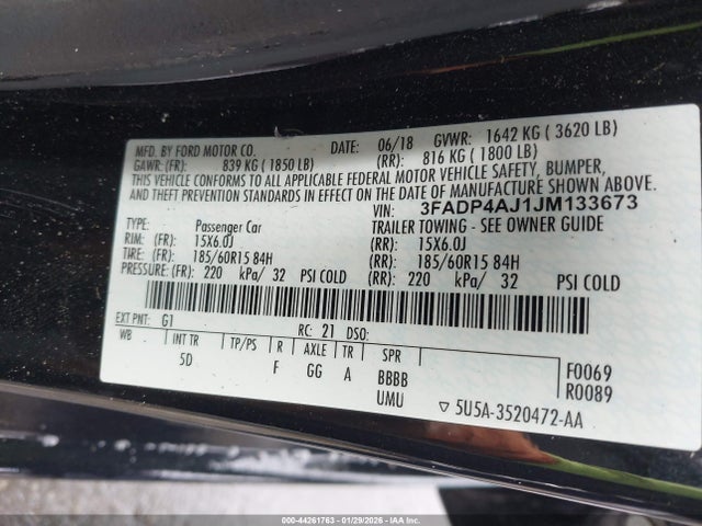 2018 FORD FIESTA 3FADP4AJ1JM133673 Photo 8