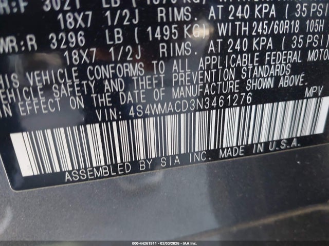 Subaru Ascent Premium 2022 4S4WMACD3N3461276 Image 9
