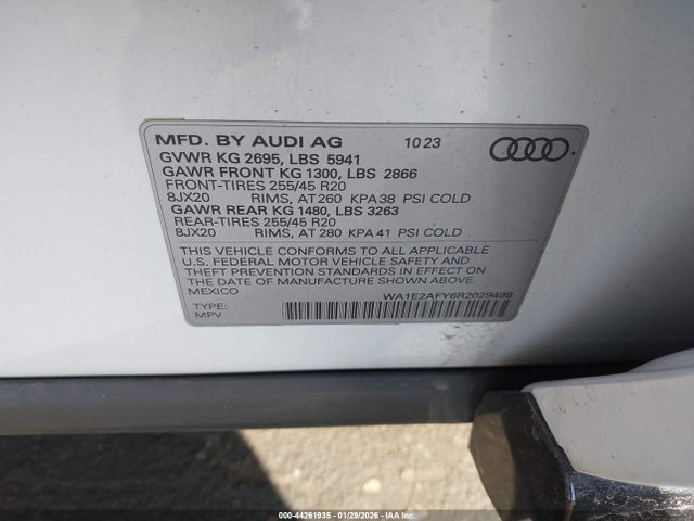 2024 AUDI Q5 WA1E2AFY6R2029498 Photo 8