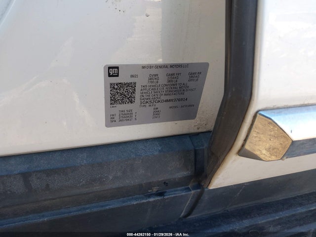 1GKS2GKD4MR376914 GMC Yukon Xl 4wd Slt