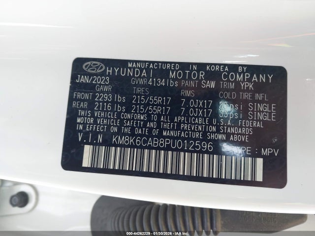 Hyundai Kona Sel 2023 KM8K6CAB8PU012596 Image 9