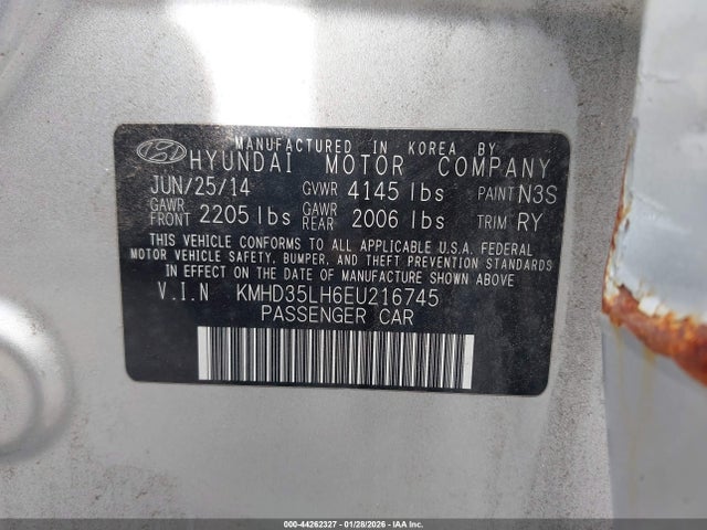 KMHD35LH6EU216745 Hyundai ELANTRA GT