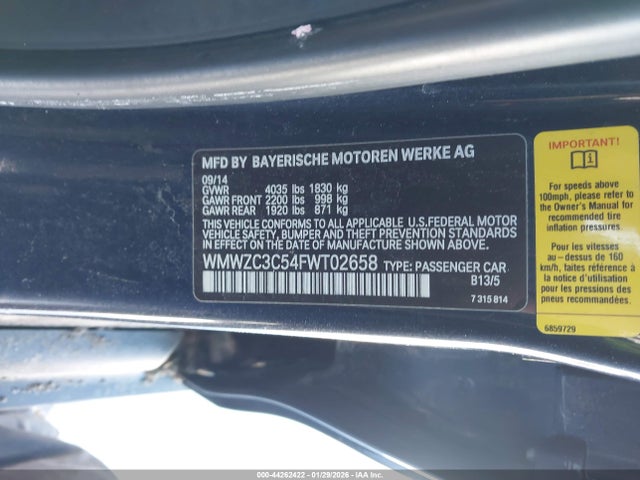 WMWZC3C54FWT02658 Mini Countryman Cooper S