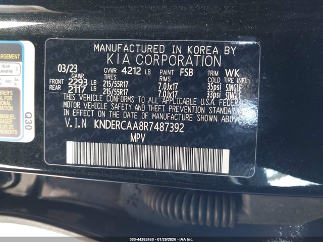 Aukcja sprzedaży 2024 Kia Seltos Ex, vin: KNDERCAA8R7487392, numer aukcji: 44262460