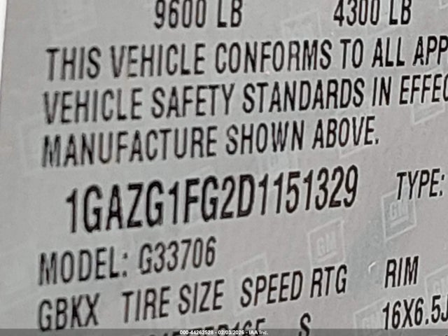 2013 CHEVROLET EXPRESS 3500 1GAZG1FG2D1151329 Photo 8