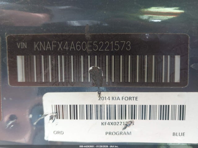 2014 KIA FORTE KNAFX4A60E5221573 Photo 8
