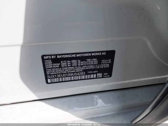 5UX13EU01R9U54283 BMW X5 Sdrive40i