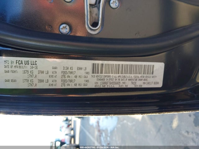 Продаж на аукціоні авто 2017 Ram 1500 Tradesman  4x2 6'4 Box, vin: 1C6RR6FT6HS556029, номер лоту: 44262788