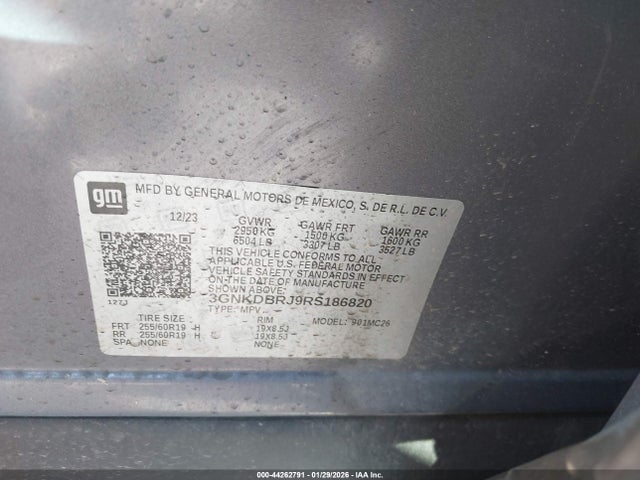 2024 CHEVROLET BLAZER EV 3GNKDBRJ9RS186820 Photo 8