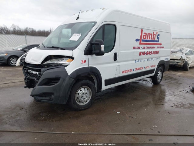 44262800 :رقم المزاد ، 3C6LRVDG2PE524976 vin ، 2023 Ram Promaster 2500 High Roof 159 Wb مزاد بيع