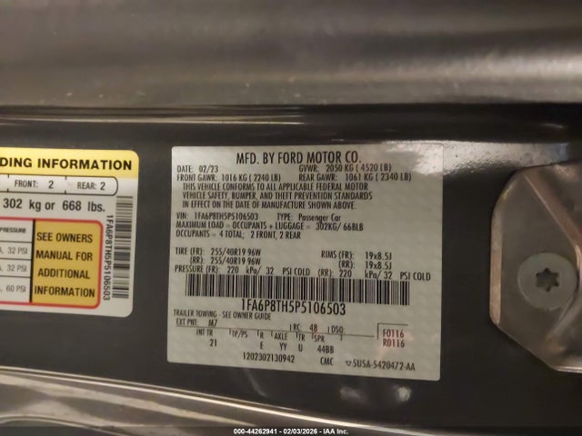 2023 FORD MUSTANG 1FA6P8TH5P5106503 Photo 8