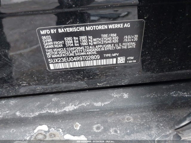 5UX23EU04R9T02809 BMW X5 Xdrive40i