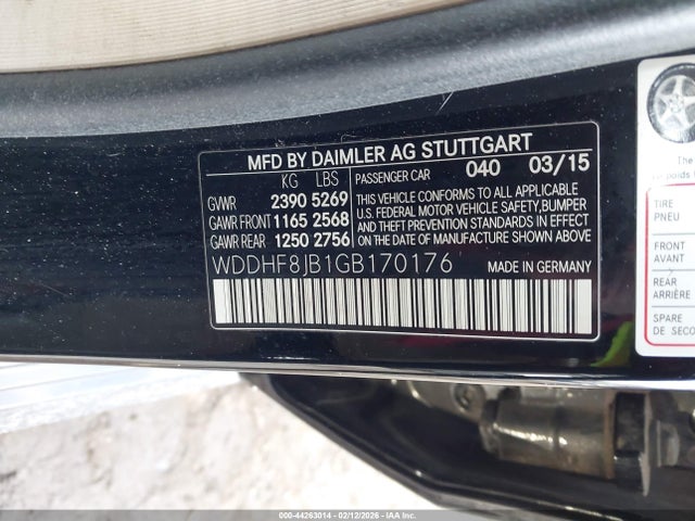 44263014 :رقم المزاد ، WDDHF8JB1GB170176 vin ، 2016 Mercedes-benz E 350 4matic مزاد بيع