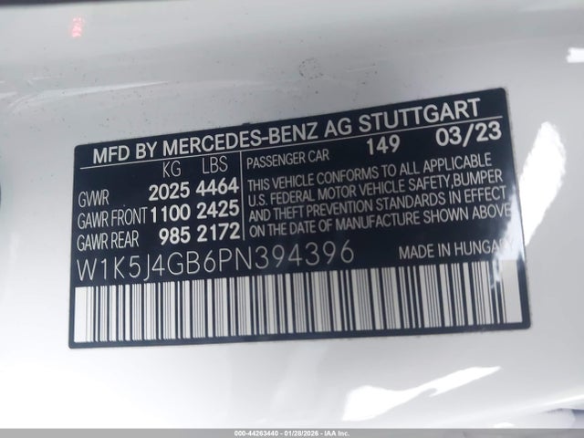 2023 MERCEDES-BENZ CLA 250 COUPE W1K5J4GB6PN394396 Photo 8
