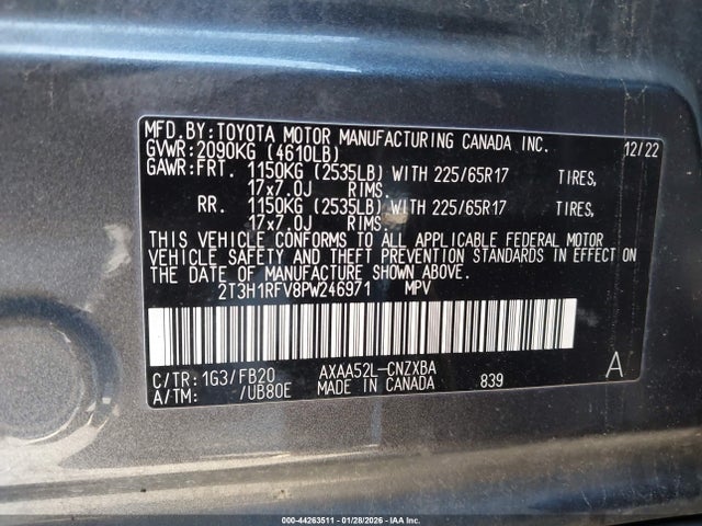 2023 TOYOTA RAV4 2T3H1RFV8PW246971 Photo 8